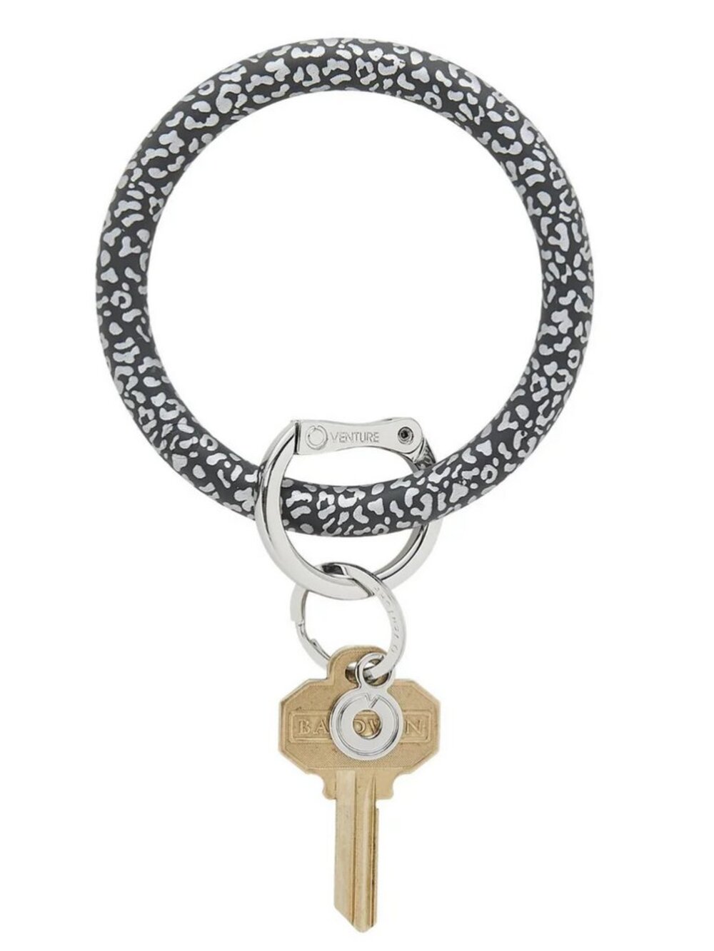 Silicone Big O® Key Ring - Quicksilver Cheetah